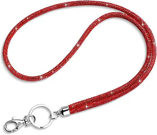 2024 Universal Phone Lanyard crossbody string Shiny Crystal Diamond Bling Rhinestone lanyard keychain