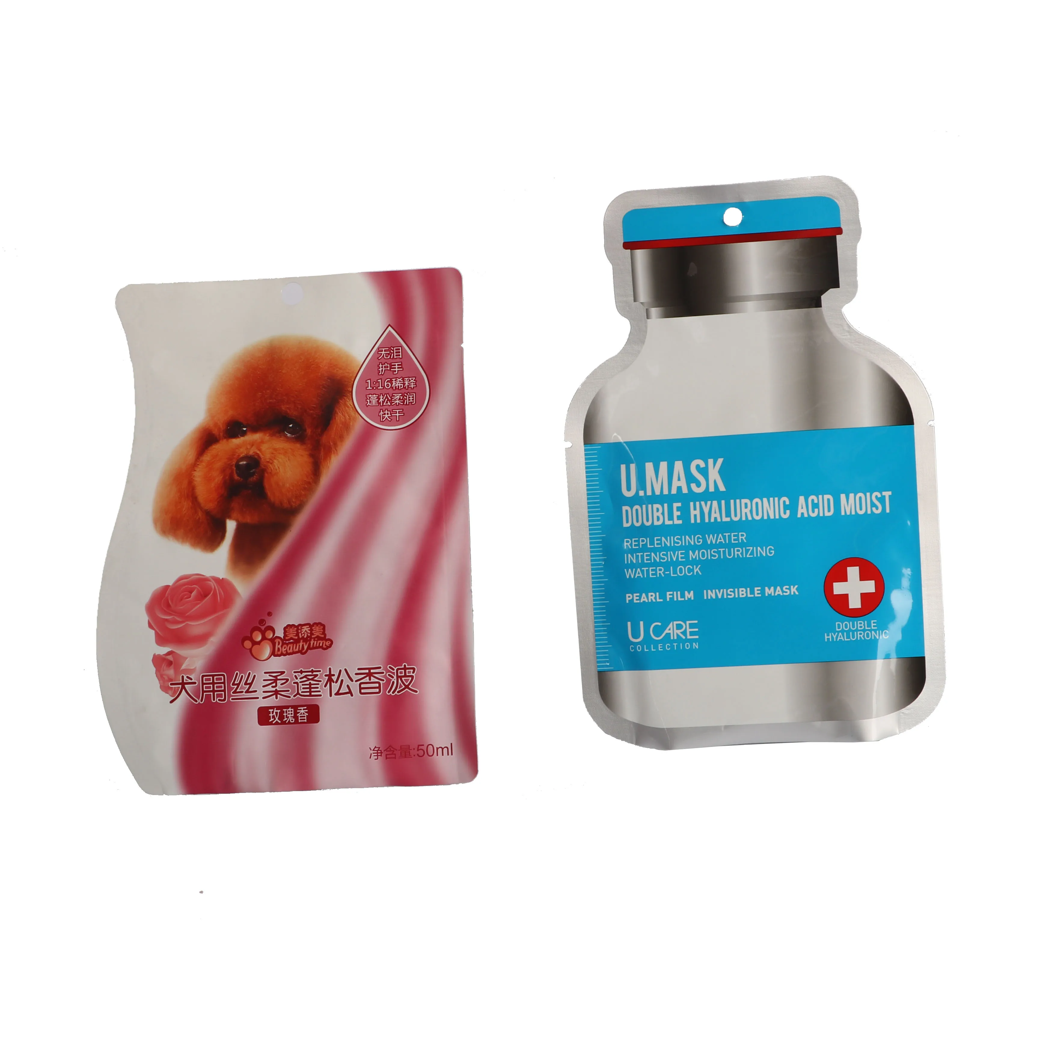 China Manufacture Custom Printed Special Shape Laminated Plastic Personal Care Packaging Bag