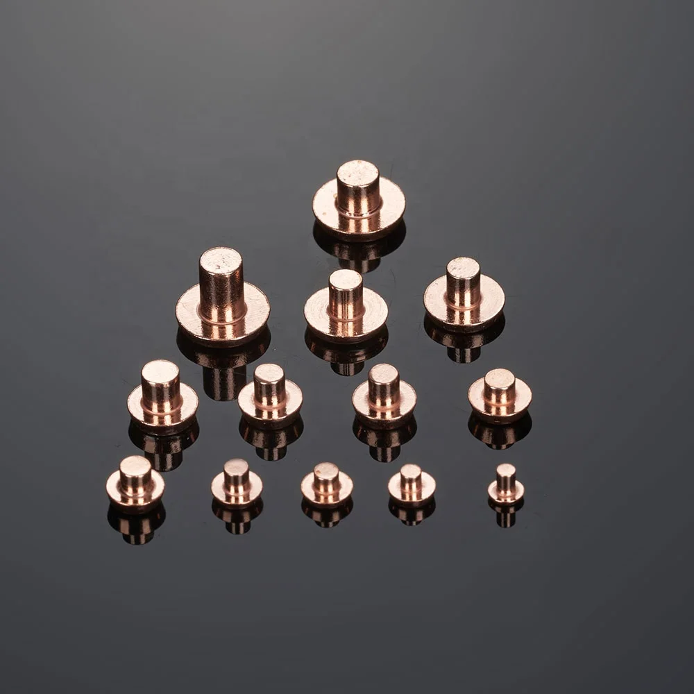 China Factory Silver Trimetal contact Solid alloy rivet contact for switch