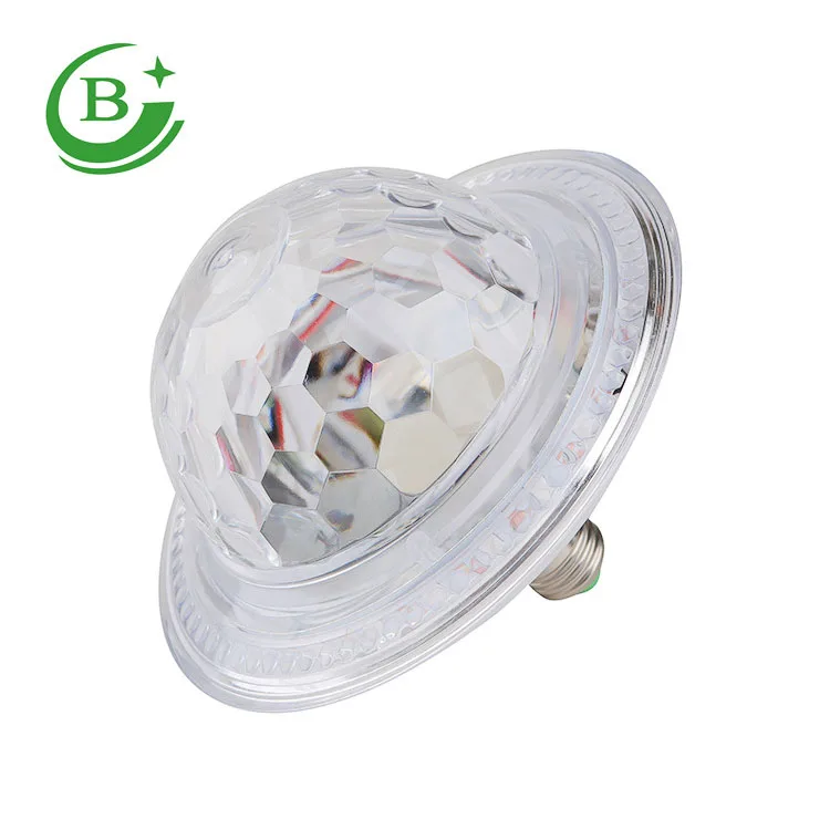 6 colors UFO   E27 Crystal Magic Ball 15W with strip light with remote  control Crystal UFO  Magic Ball 15w