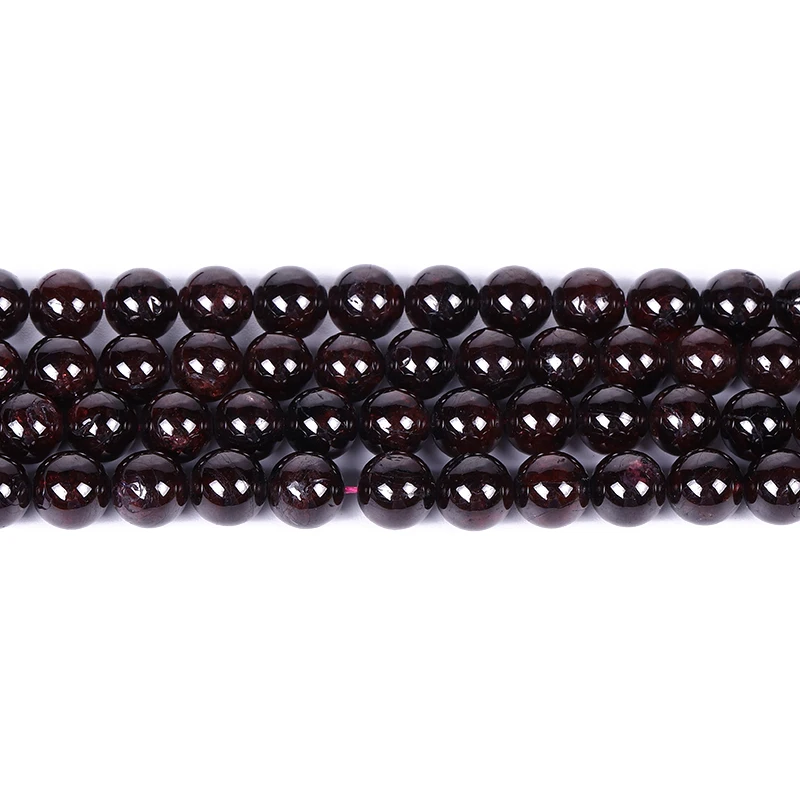
High quality Natural stone beads red garnet round beads for DIY jewelry making (YSA027) 
