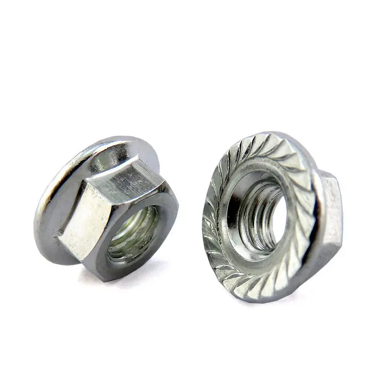 Fastener Custom Wholesale Hexagon Insert Carbon Steel Stainless Steel 304 m2 m4 m8 m10 m12 Hex Nylon Lock Hex Flange Nut