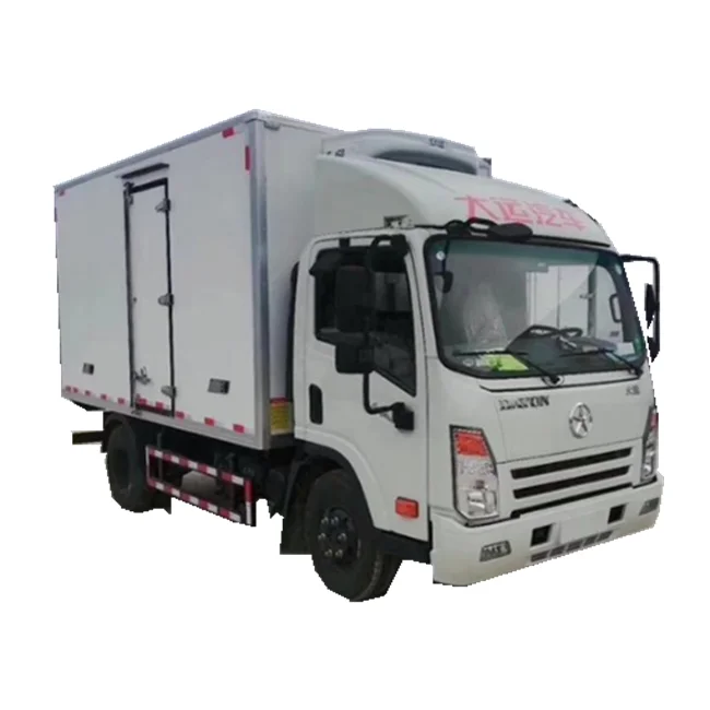 Dayun 115hp Refrigeration Freezer Trucks Euro V Diesel Meat Fish Transport Refrigerator Trucks 6 Wheels Refrigerated Truck