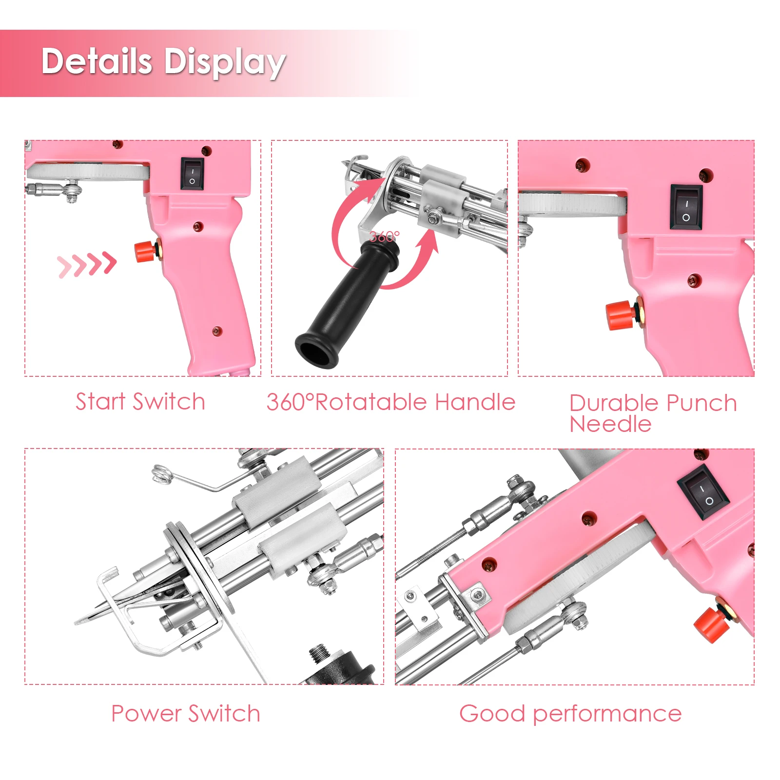 Tufting Gun Cut Pile and 2 in 1 Cut pile & loop pile tufting gun carpet rug tufting gun 2022
