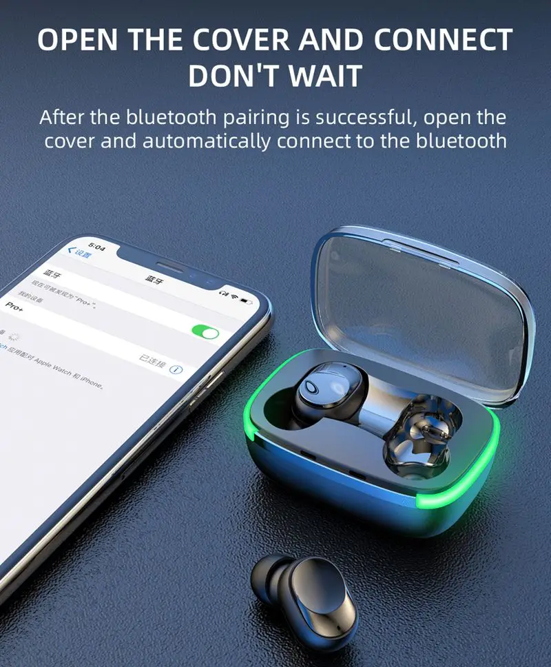 Y60 Tws Mini Fone Bt 5.1 Noise Cancelling Earbuds AI Voice Assistant Siri Colorful Breathing Lamp Gaming Wireless Earphones