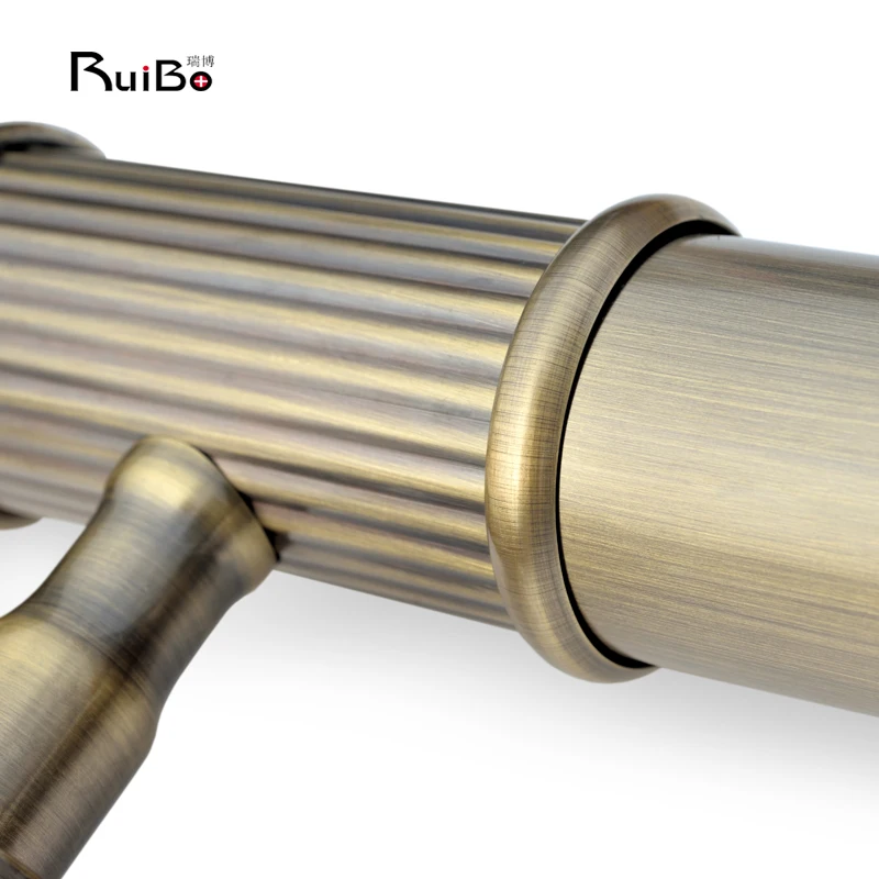 Deluxe crystal antique brass hotel club door glass door handle rimless door frame customized long handle