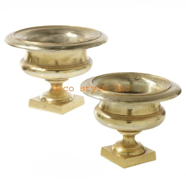 adorn small metal  vase flower metal urn wedding decor metal vase