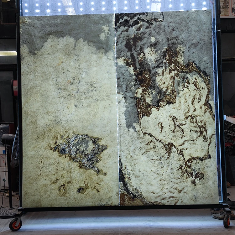 Wholesale flexible luxury stone slabs translucent ultra thin stone veneer lightweight stone veneer