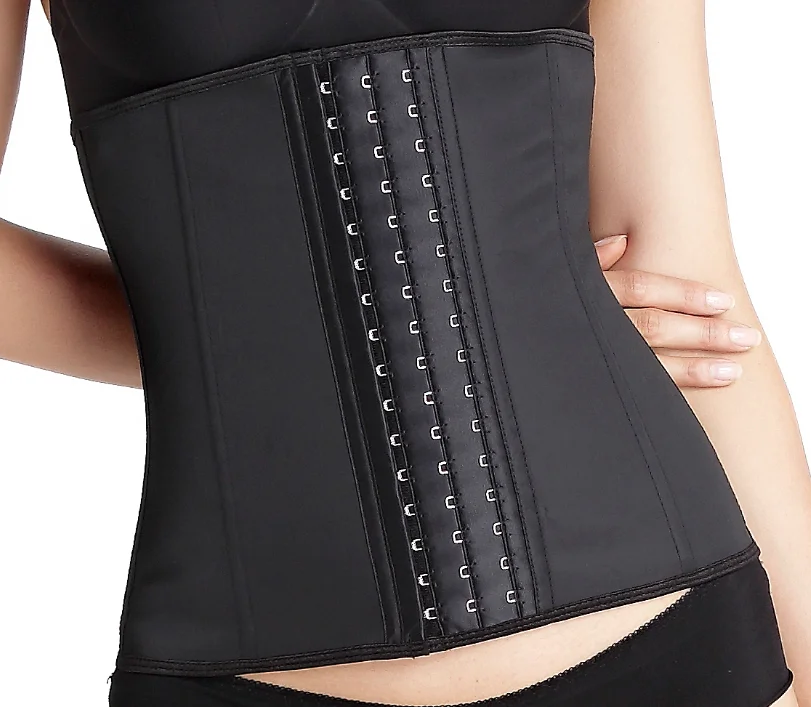 2 Layer 100% Latex 9 Steel Boned Workout Slimming wrap waist trainers and shape wear fajas reloj de arena