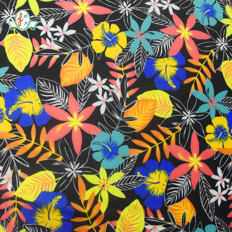 Hot selling customized color good stretch 17 Spandex 83 Recycle Polyester  Spandex  Fabric for swimwear
