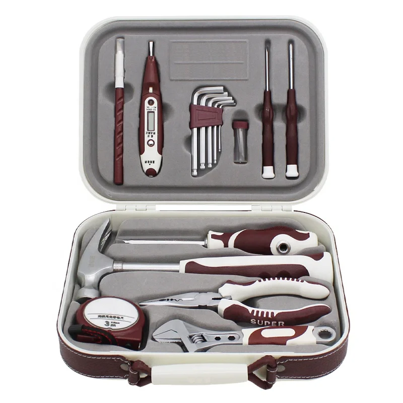 1016 hand tool set Adjustable Wrench Professional 16 PCS High Grade Tools Set