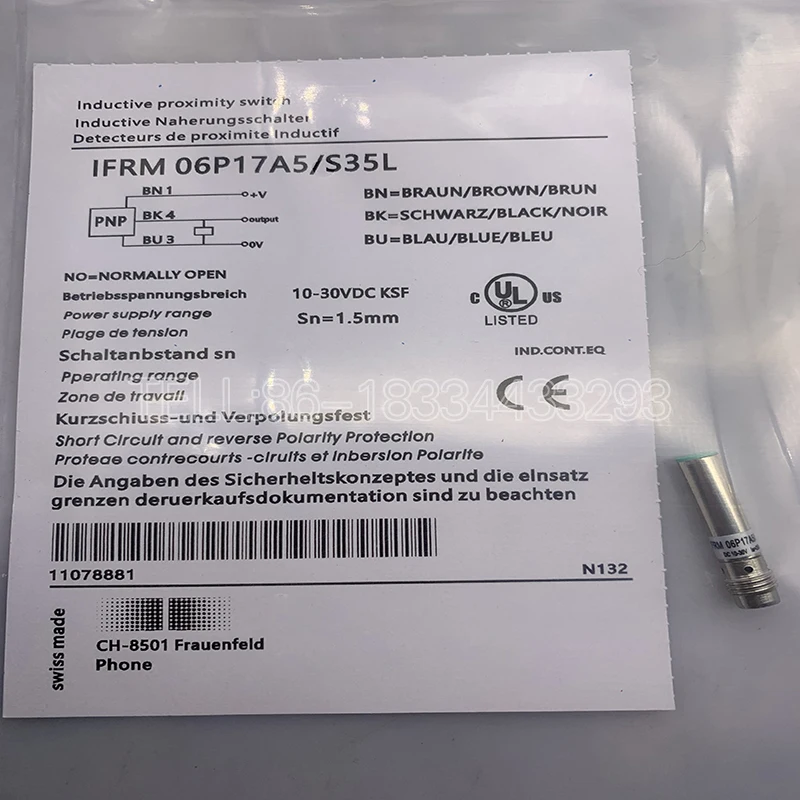 100% new original Proximity switch sensor IFRM 12P1704/S14L IFRM 12P3701/S14L one year warranty