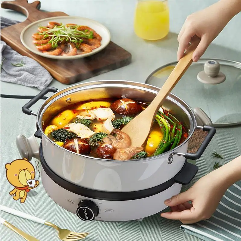 Shiren Non stick Electric BBQ grill pan Indoor Smokeless grill hotpot  electric 1300W