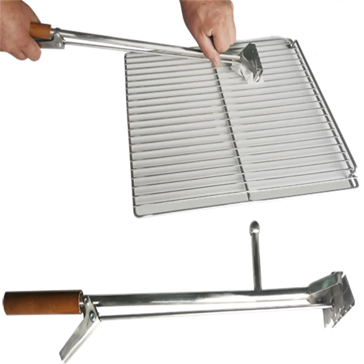 Высококачественный гриль для барбекю из нержавеющей стали, чистящая щетка для барбекю, очиститель и скребок
