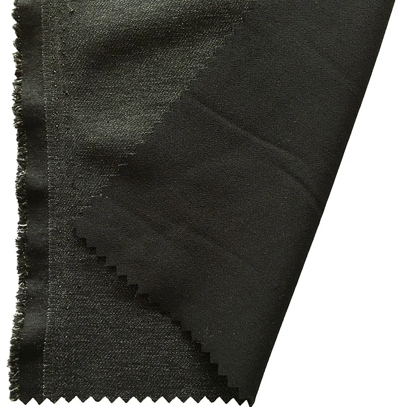 Nylon Polyester Melange Double Layers Twill 4-Way Stretch Fabric For Hoodie Pants And Sports Jackets