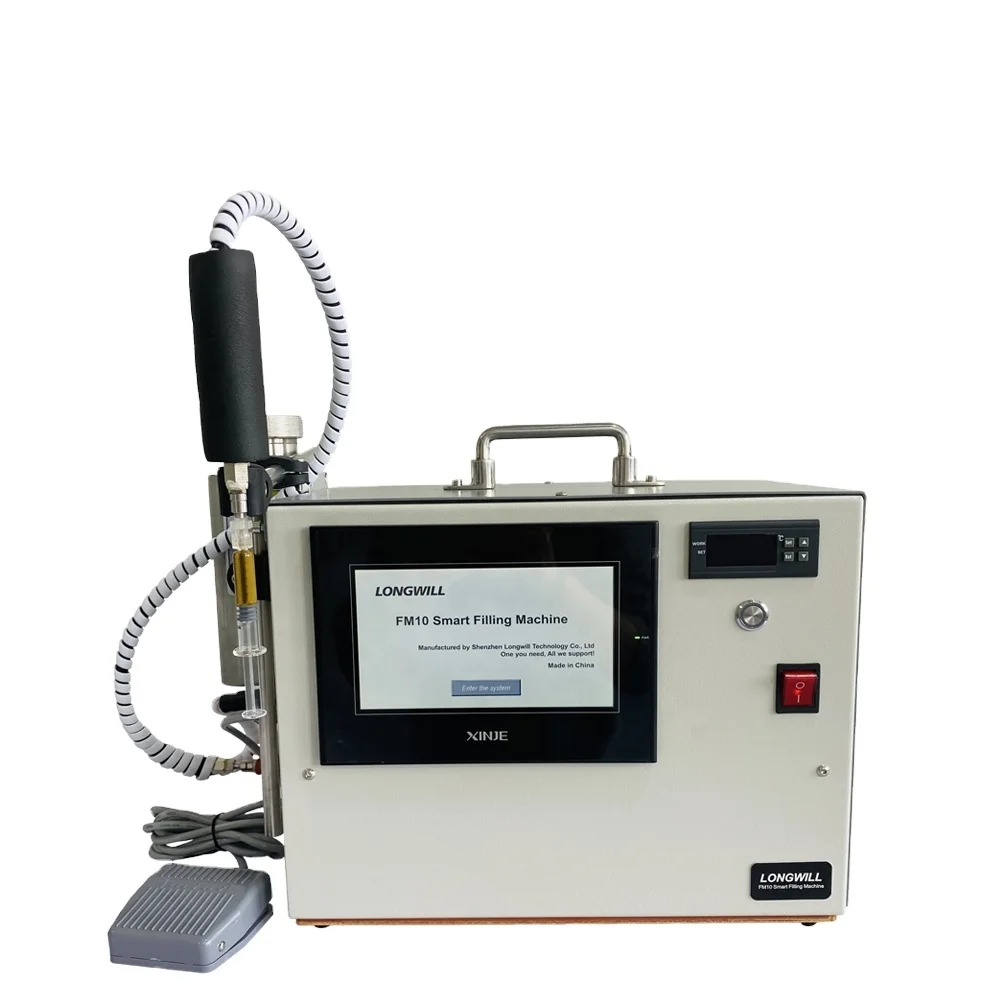 Us Testing Passed High Accuracy Heated Cartridge Filler Hand Operated Manual Capsule Oil Filling Machine With Plc Control