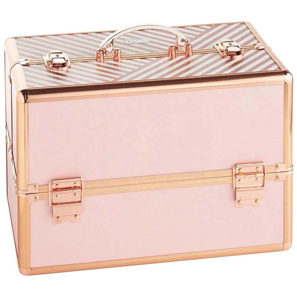 Aluminum Frame Make-up Boxes Makeup kit storage make up box