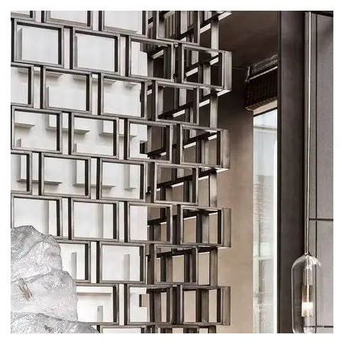 Metal Fit Out Projects Supplier Of 304 10mm Laser Cut Decorative Privacy Screens Stainless Steel 316 Sand Blasting Wall Divider