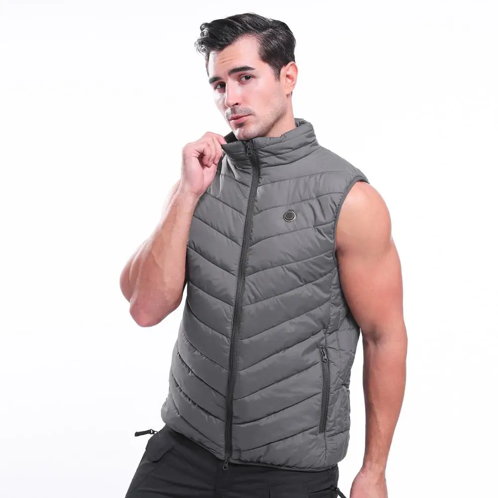 
Mens winter waterproof windproof USB Heated Vest Heated pad vest 
