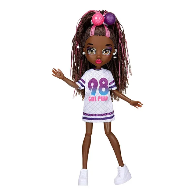 DIY Beauty Perfume Doll Toys 9 Inch 11 Joints Solid Body 3D Eyes Girl African Baby Black Dolls For Kids