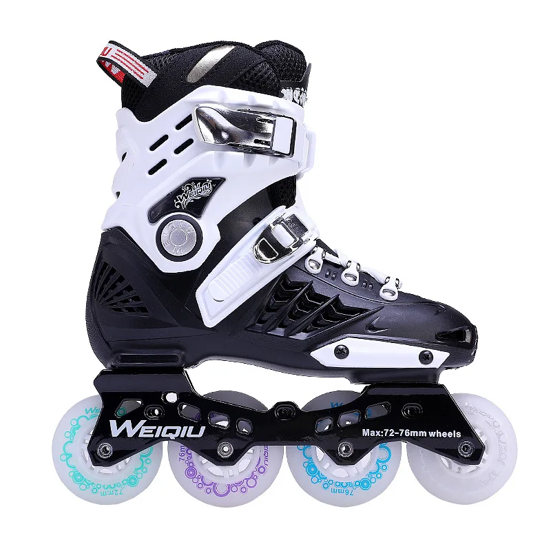 The skating shoes   Male and female adult beginner skating inline wheel roller skates