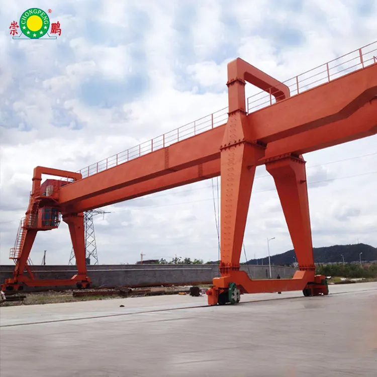 Goliath Crane Outdoor Using With Hook 80t Double Girder Gantry Travelling Crane With Trolley