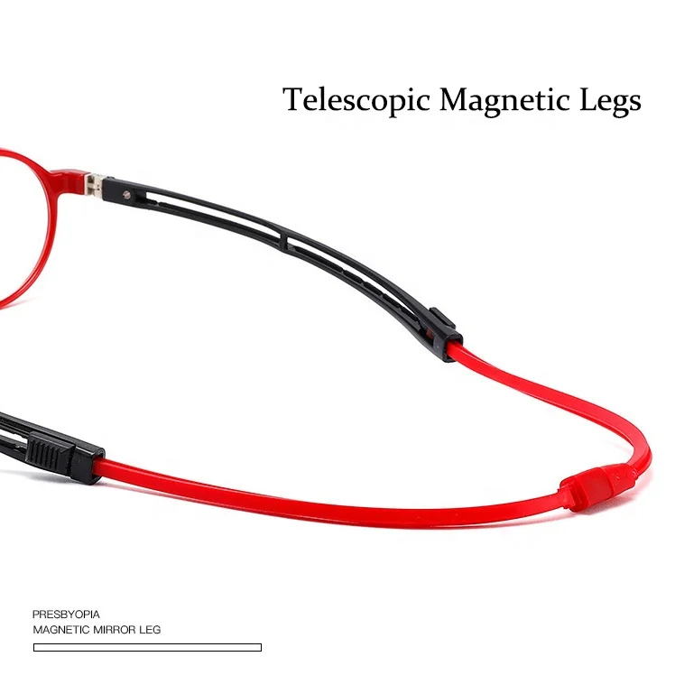 Sunbest 9001 модные магнитные очки для чтения TR90 с круглой оправой регулируемыми силиконовыми