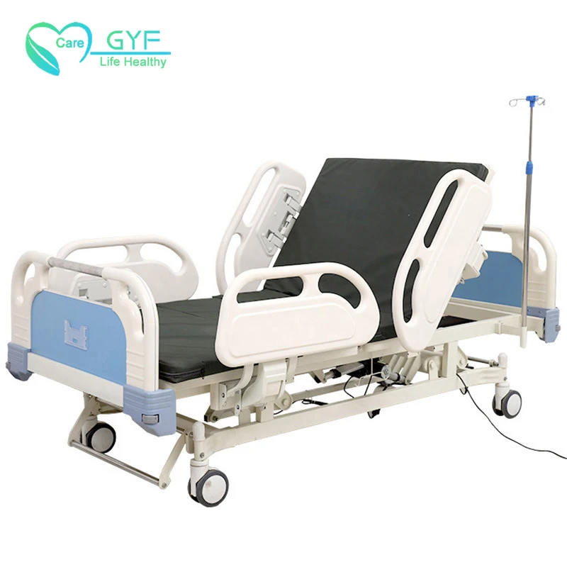 Medical equipment 5 functions electric ICU bed 4 motor medical bed