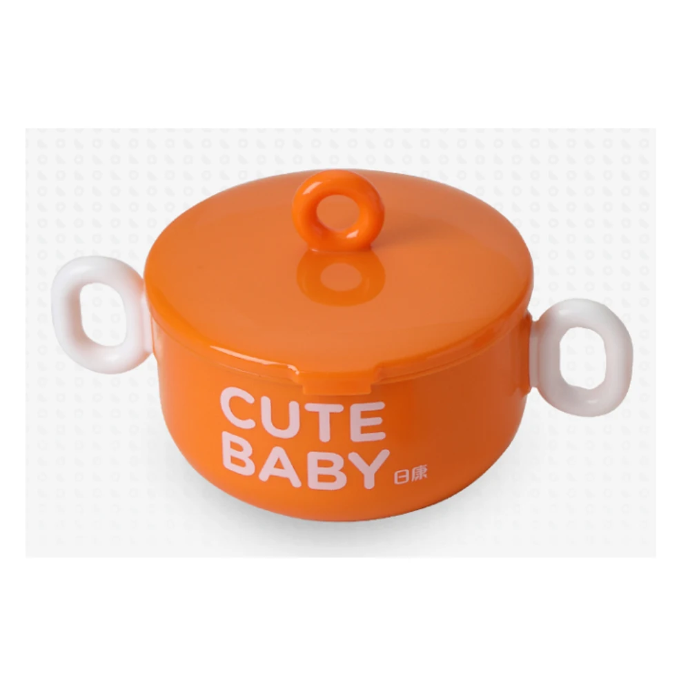 Baby Eating Bowl Suction Feeding Cup Kids Bowl Silicone BPA Free Tableware 304 Stainless Steel Baby Food Feeding Bowl