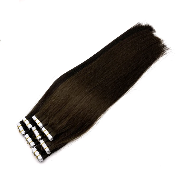 100% human hair Russian  invisible tape human hair extensions tape in hair extensions