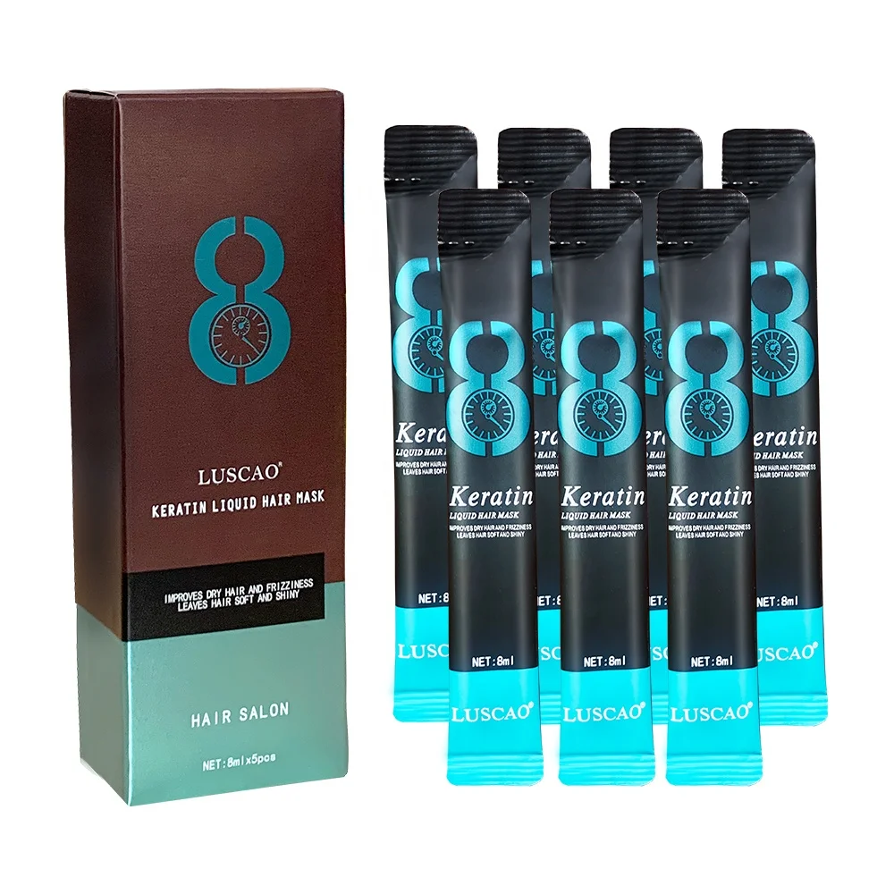 Wholesale OEM Deep Repairing Liquid Hair Mask Treatment 8 Seconds Salon Organic Moisturizing Keratin Hair Mask