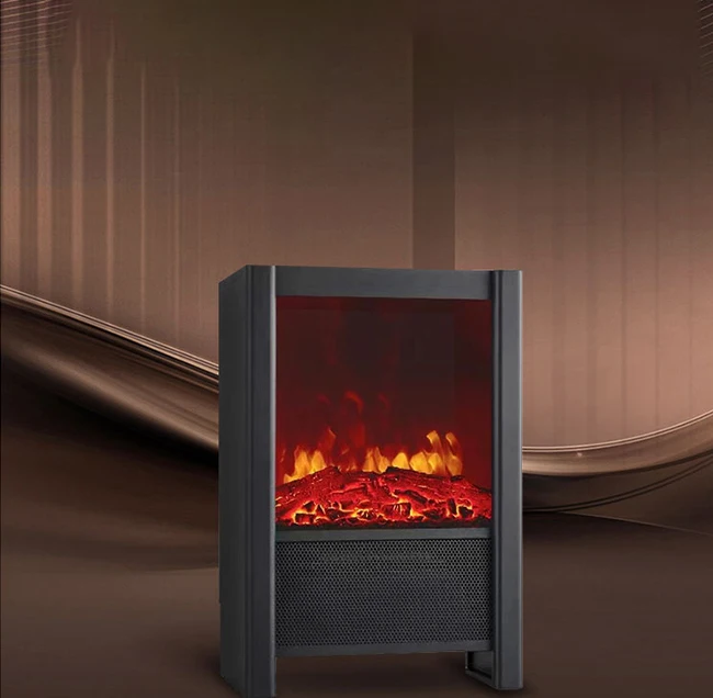 2000W Electric Fireplace Insert with LED Decorative and Adjustable Flame Brightness for Household or Hotel Use