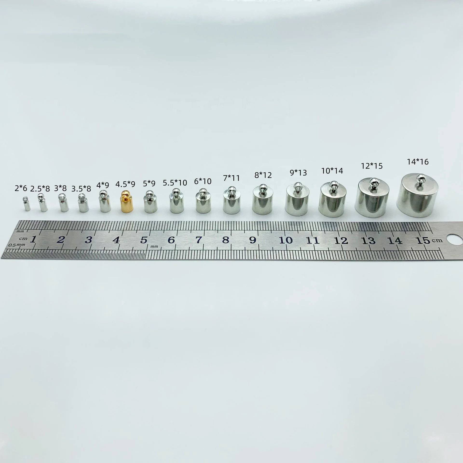 100pcs/Bags Tassel Leather Cord End Crimp Caps Beads End Tip Cap For DIY Necklace Jewelry Making Jewelry Findings Components