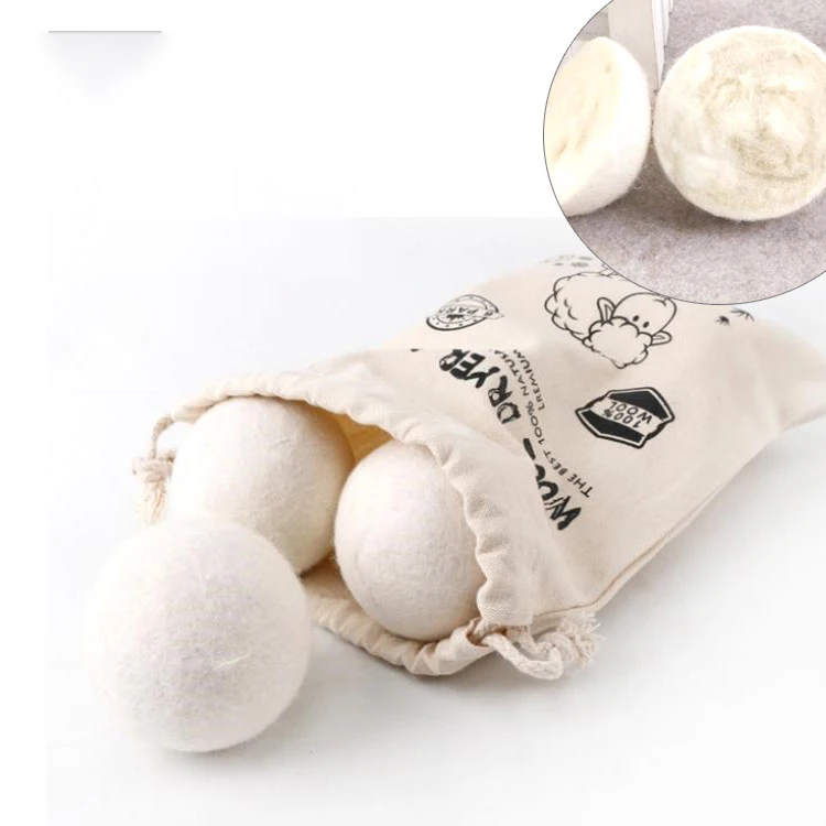 Laundry Chemical Free, Unscented, Laundry Balls Dryer XL Handmade Organic Wool Dryer Balls