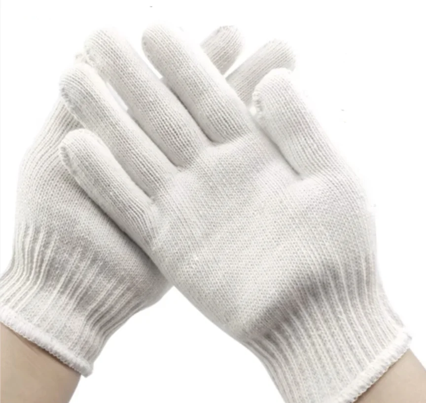Cotton Yarn Knitting Thread Gloves Labor Protection Work Universal Wear-resistant Labor Protection Gloves
