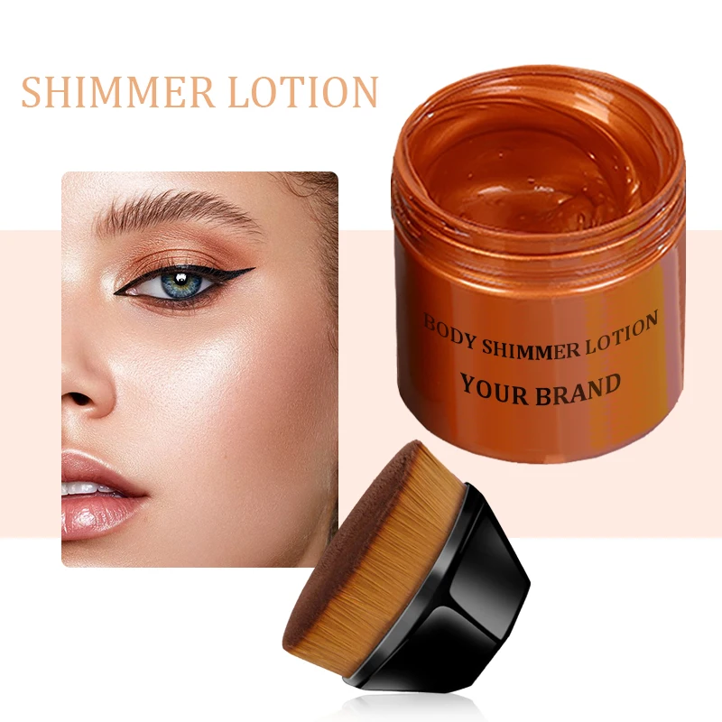 OEM Vegan Highlighter Glow Shimmer Liquid Lotion Private Label Wholesale Makeup Shimmer Face Body Shimmer And Glow