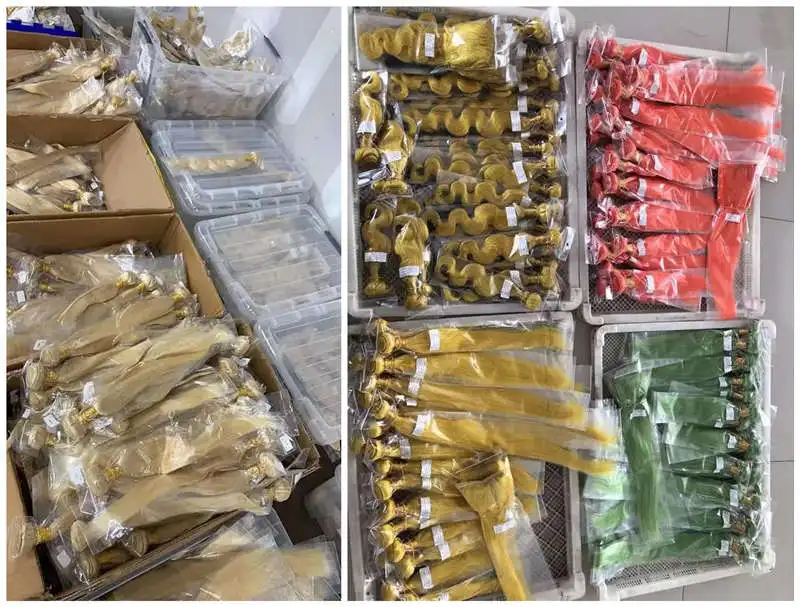 Raw Virgin Indian Remy Human Hair Weft Extensions Natural Body Wave 27/613 Honey Blonde Highlighted Mixed Color Hair Bundles