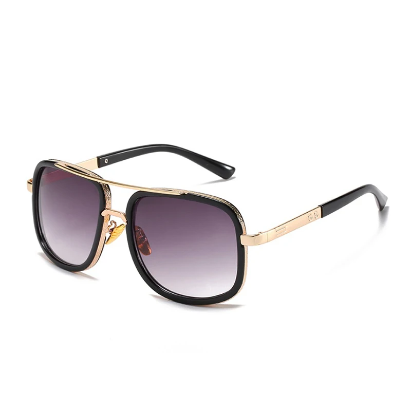 Горячая Распродажа модных разноцветных солнцезащитных очков в оправе мателя с большой оправой, мужские пляжные солнцезащитные очки для отдыха на пляже