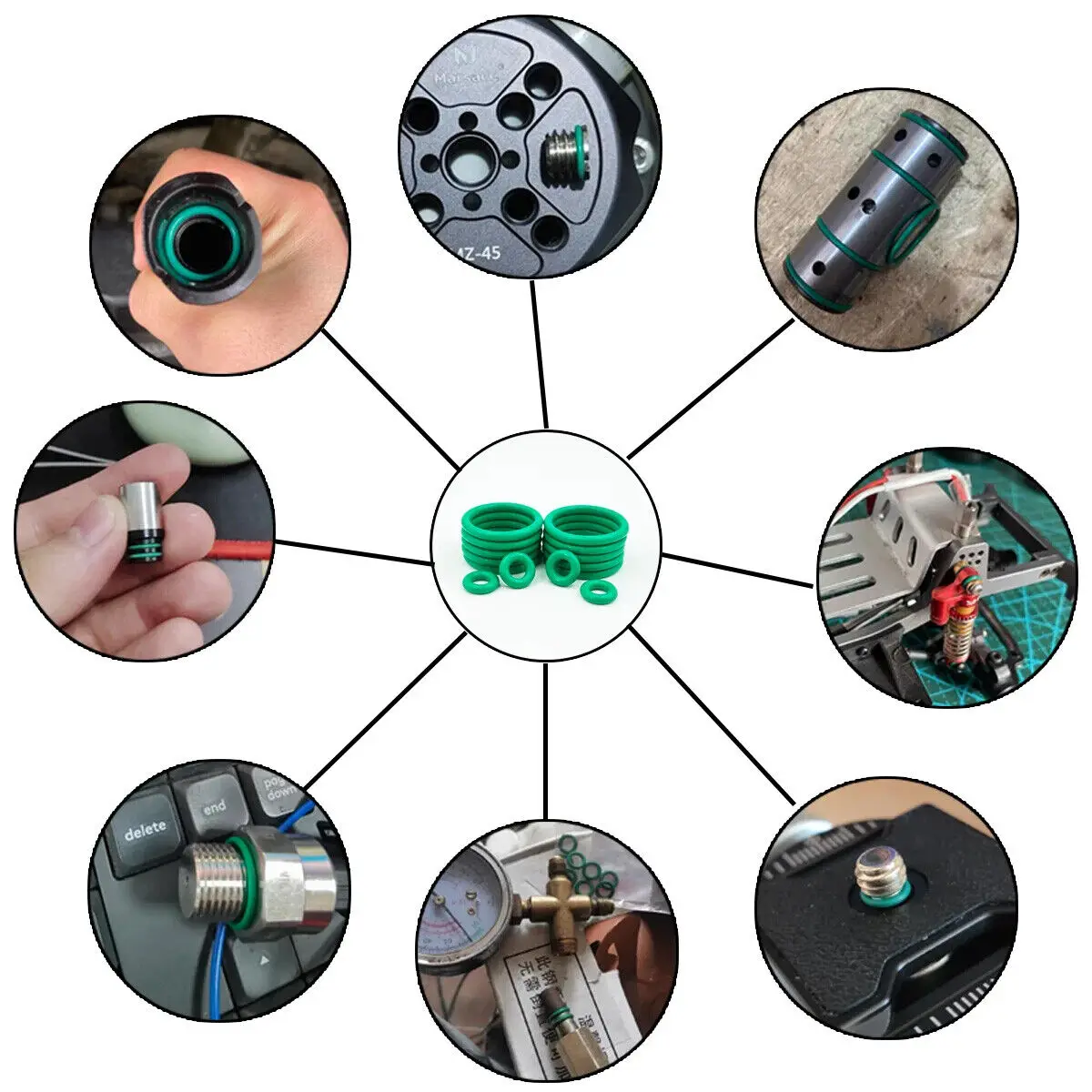 Frechem Chemical Resistance O-ring Acid And Alkali Solvent Rubber O ring Mechanical O Ring