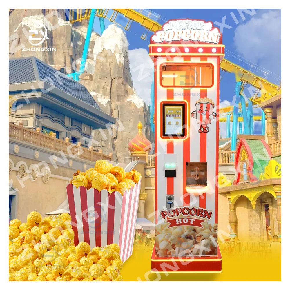 Wholesale Price Cinema Big Electric Automatic Popcorn Maker Popcorn Vending Machine Supplier