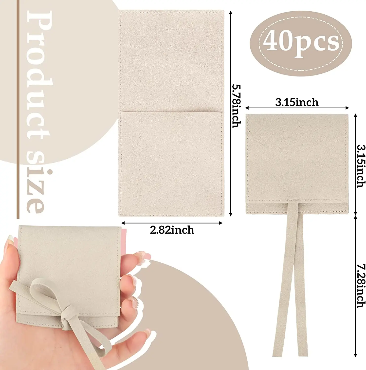 Custom Logo Printed Velvet Envelope Mirror Eye Shadow Packaging Bag Cosmetic Jewelry Envelope Gift Velvet Pouch