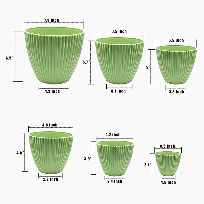 Low Price Promotion Durable 1 to 25 Gallon Black Plastic Planter Plant Flower Seedling Nursery Pots