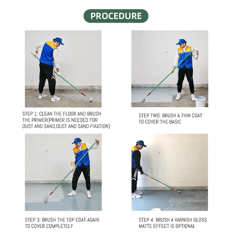 free sample slef leveling epoxy floor coating epoxy floor paint for garage and warehouse