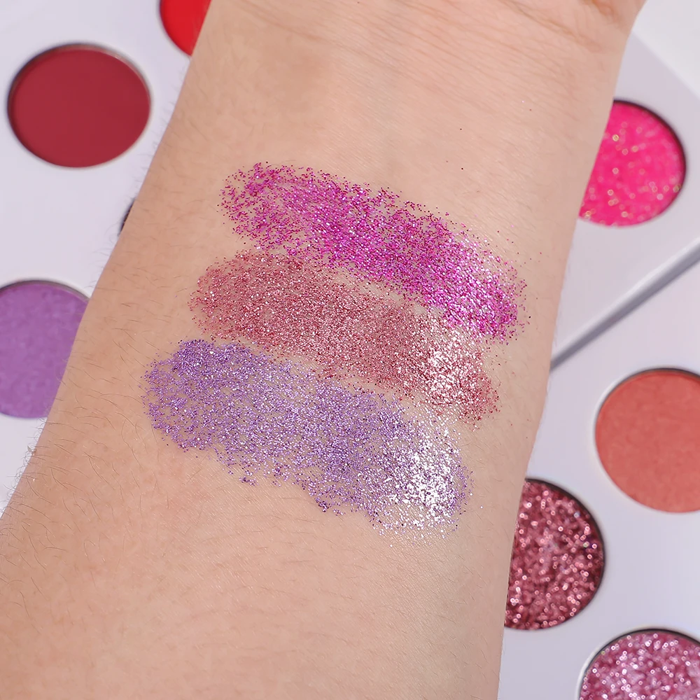 Custom Logo 9 Color Eyeshadow Palette High Pigmented Vegan Cosmetics Private Label Makeup Eyeshadow Palette
