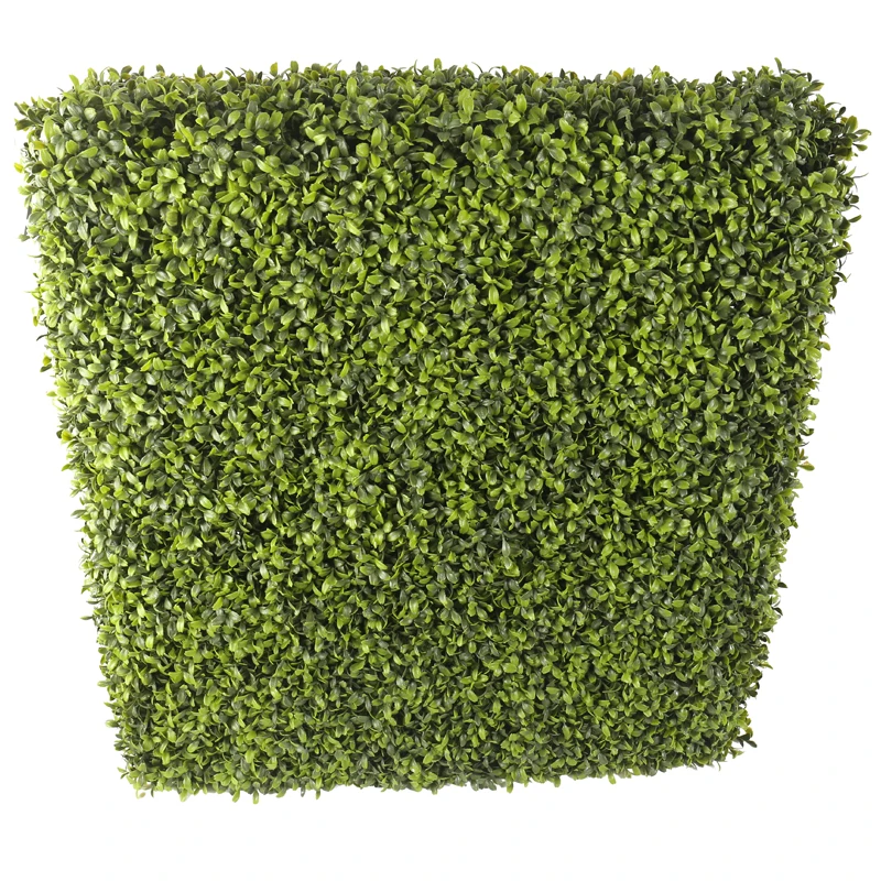 china factory UV-proof plastic grass boxwood wall fence artificial green panel hedge for garden decoration