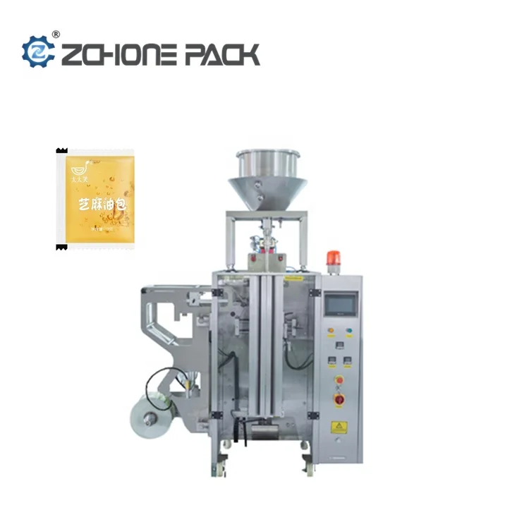 Full Automatic vertical oil /Chili sauce/honey/tomato paste sachet packing machine