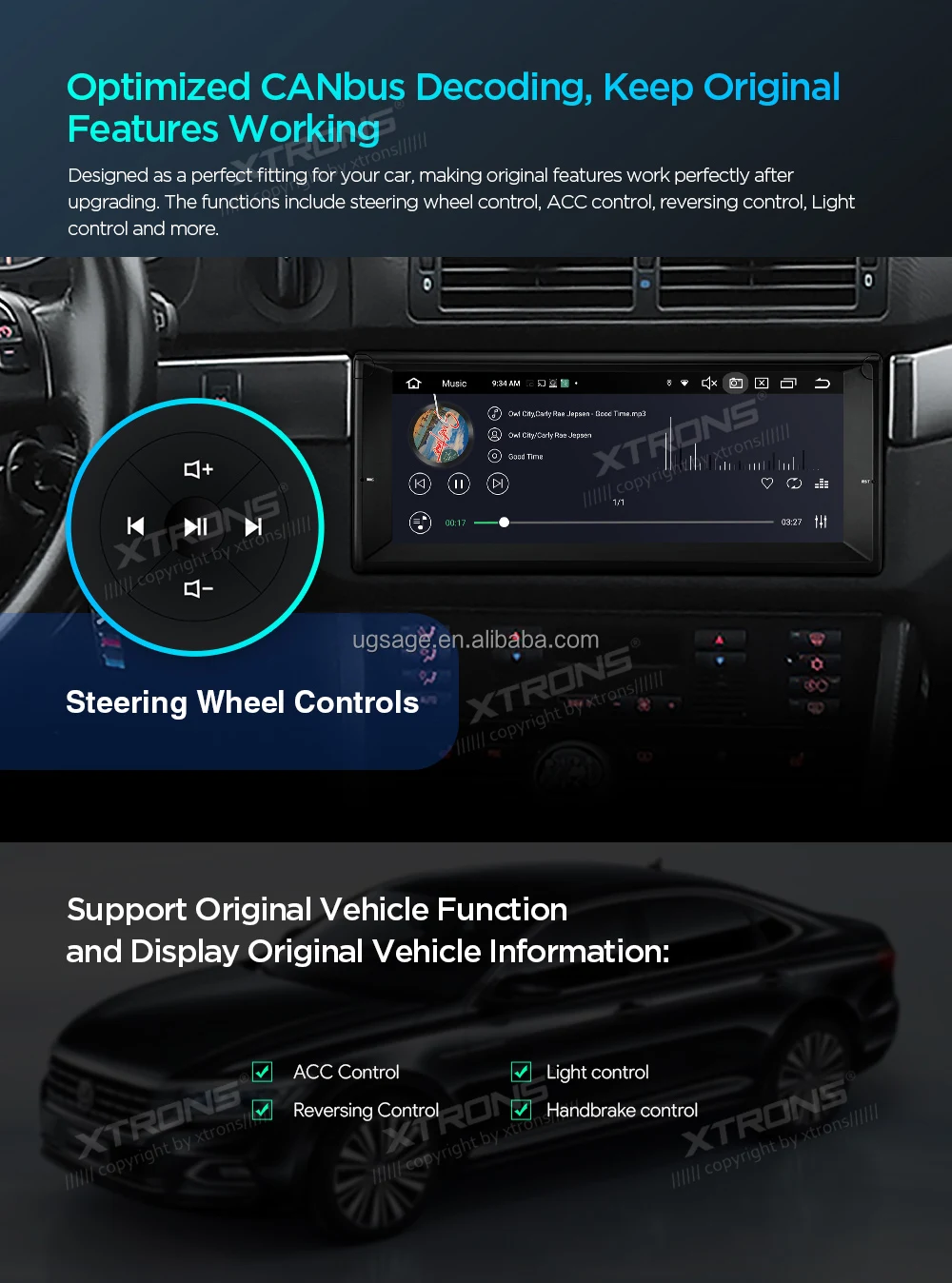 XTRONS 10.25" Android 12 Autoradio Carplay AA 4G LTE WIFI Car Stereo For BMW E39 E38 Radios Para Autos Con Pantalla 1 Din