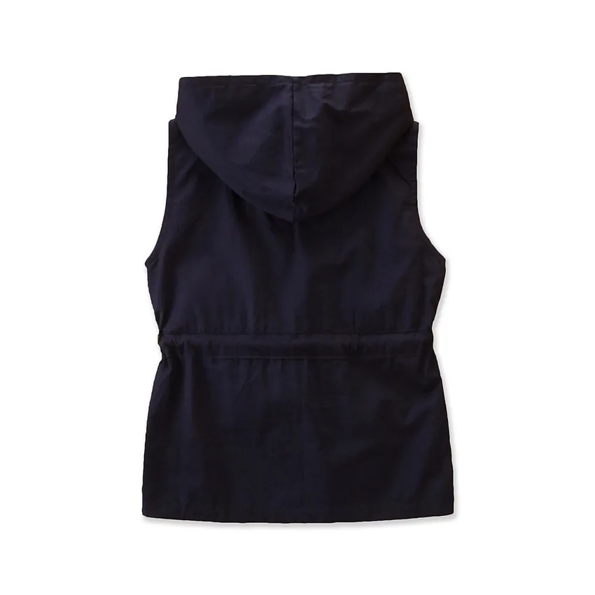 Осенний Лидер продаж, детский жилет, куртка без рукавов с капюшоном в японском и корейском стиле для девочек, Трендовое пальто