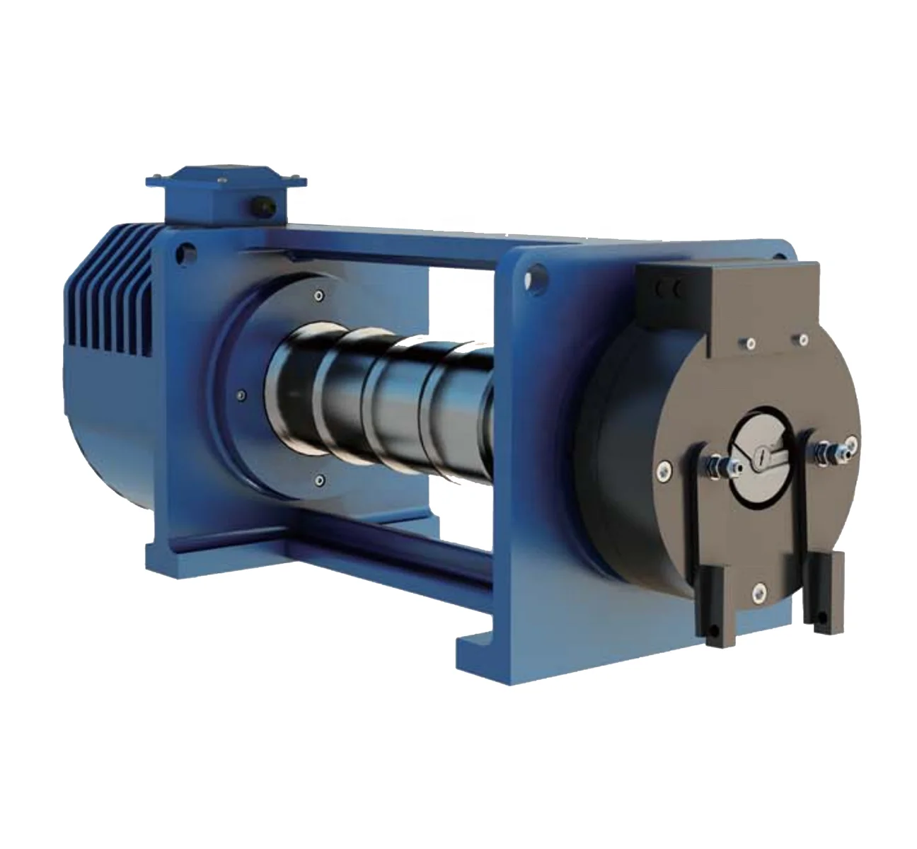 Permanent magnet synchronous elevator traction machine for belt type