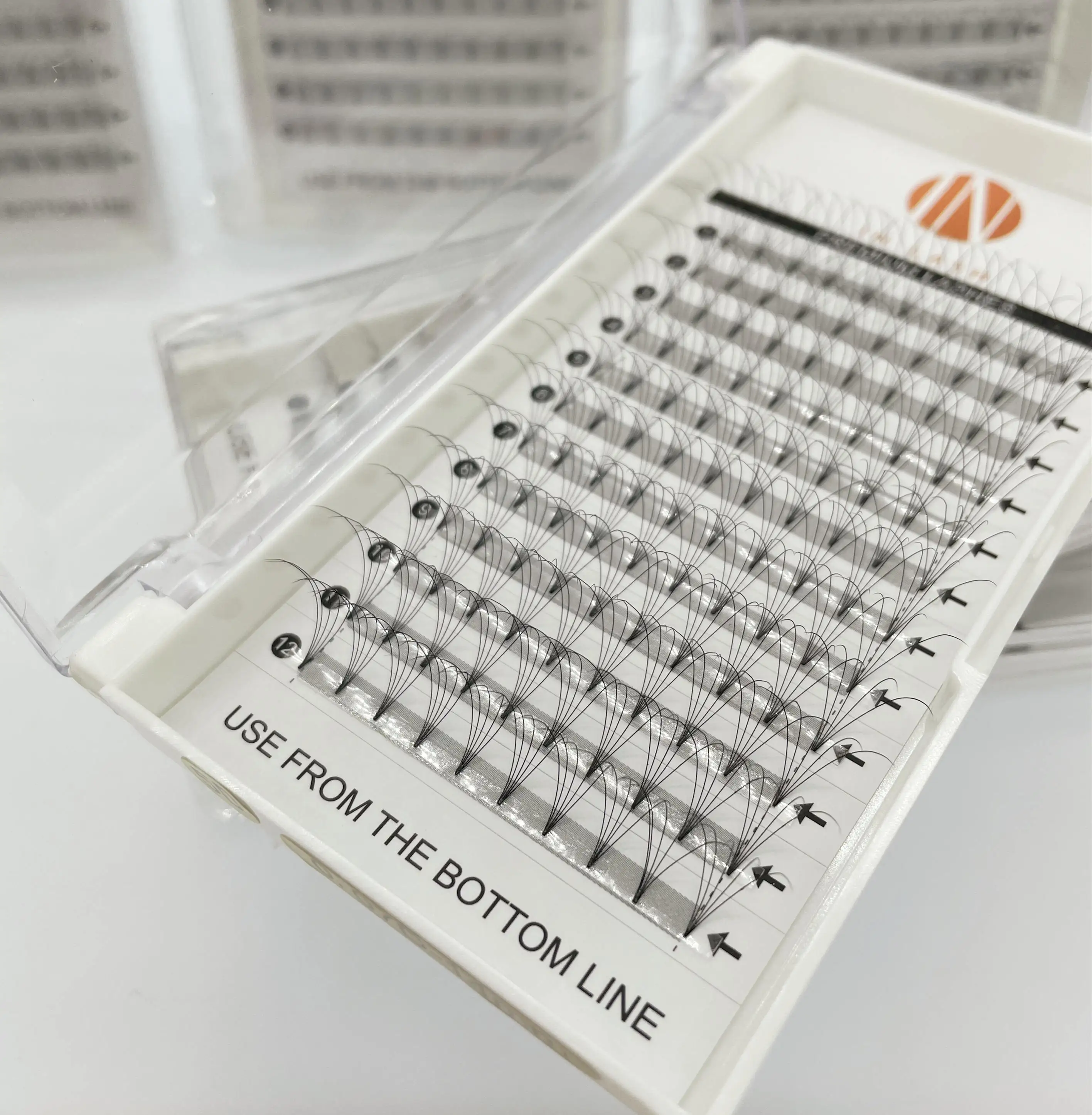 3D 4D 5D 6D False Individual Private Label Silk Cluster Volume Mink Premade Blooming Pre Fanned Fan Eyelash Extension